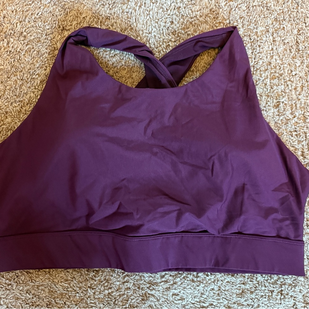 Fabletics No Bounce High Impact Sports Bra Women's Purple Sports Bra